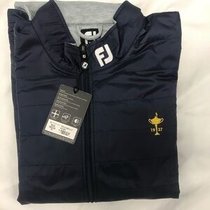 New!!! FootJoy Men's Navy/Grey Rider Cup Jacket with NBC Golf Logo